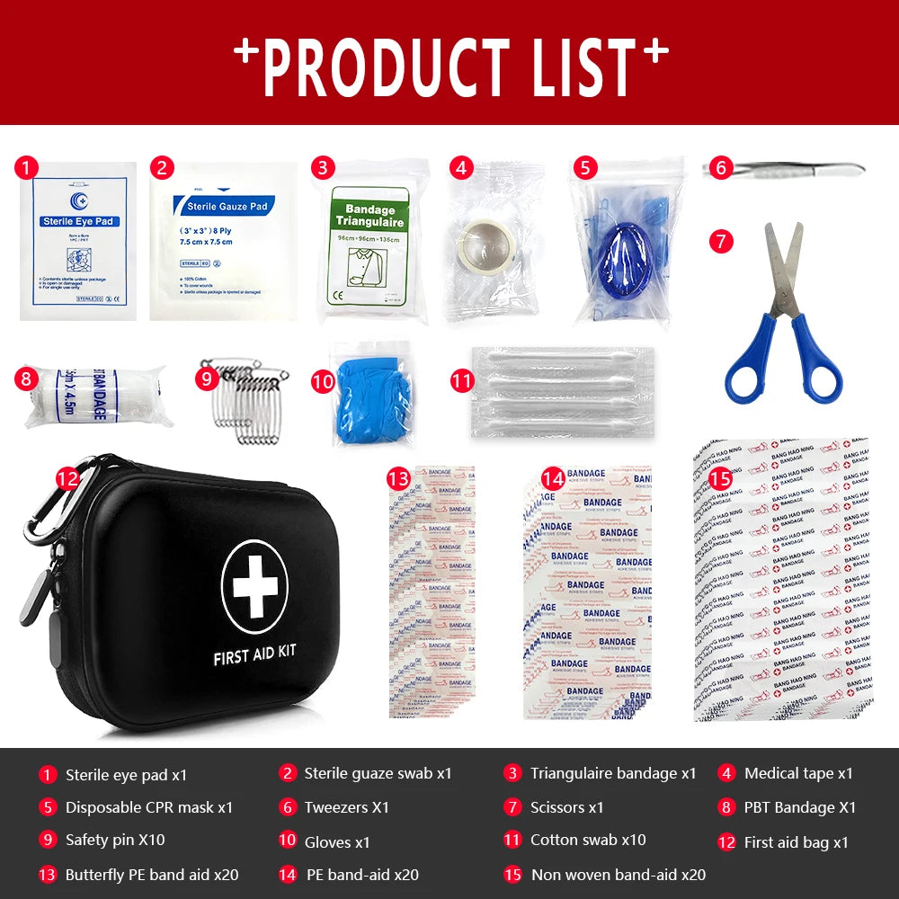 Trousse de Premiers Secours Médicale Portable