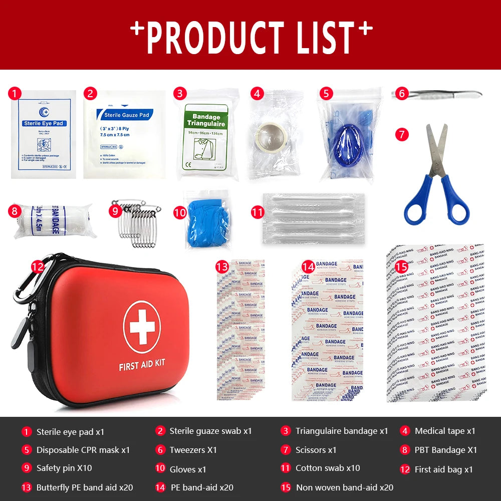 Trousse de Premiers Secours Médicale Portable